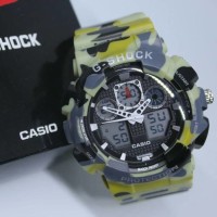 NEW JAM TANGAN COWOK PRIA CASIO GSHOCK GA100 ARMY 1910A RUBBER 5059