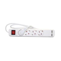 Jual (Sale) Kenmaster N304 Stop Kontak 4 Soket 2 Lubang Port USB Murah