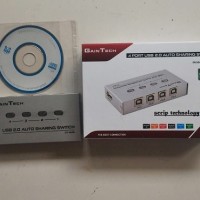 Jual MURAH Auto Switch Printer 4 Port Usb / Sharing Switcher 1-4 Gain Tech Murah