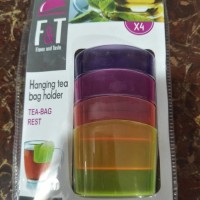 Jual gantungan teh celup/hanging tea bag holder isi 4pcs Murah