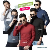 Jual Turtleneck Polos Hitam Murah