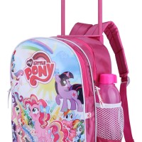 Jual Tas Ransel / Backpack Roda Anak Perempuan Pink Catenzo Junior CRZ 192 Murah