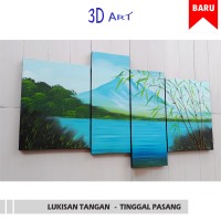 Jual Hiasan Dinding 3D - Lukisan Pemandangan Bambu - CANDRA 1 Murah