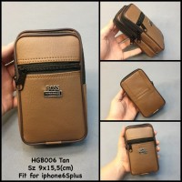 DOMPET HANDPHONE KULIT HUGO BOSS COKLAT/ DOMPET KULIT HP HUGO BOSS