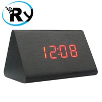 Jual LED Digital Wood Clock JK828 Black T1310 Murah