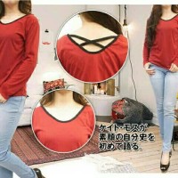 Jual RED BASIC TEE KAOS Murah