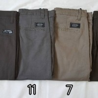 Celana panjang chino katun twill cotton slim fit cowok pria lelaki
