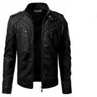 Jual Jaket kulit sintetis/semi kulit wanita casual model GGS Elegan Murah