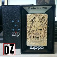 Jual ZIPPO ORIGINAL REG HIGH POLISH CHROME GRAFIR WAYANG BATIK Murah
