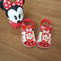 Sepatu Sandal Anak Perempuan Fladeo Red Glitter Excellent Condition