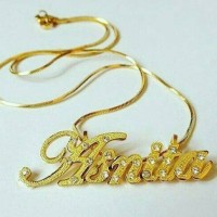 Jual kalung nama grafir permata Murah
