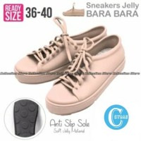 Jual Bara Bara Sepatu Jelly Sneakers Silikon Shoes Cewek Silicone Kets 6380 Murah
