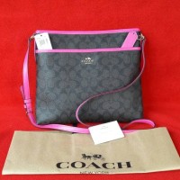 Jual New With Tag, Coach F23866 Signature File Bag coated canvas Murah