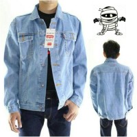 JAKET JEANS LEVIS PRIA BIOBLITZ KEREN PREMIUM ( BIRU TELOR ASIN )