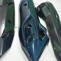 Jual MUFFLER PROTECT / TAMENG KNALPOT ORI AHM VARIO 125LED/150 DI CARBON Murah