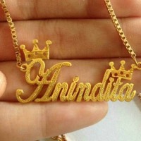 Jual kalung nama grafir mqhkota Murah