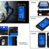 Jual CASING ALUMINUM LOVE MEI LUNATIK POWERFUL SONY XPERIA Z3 HARDCASE Murah