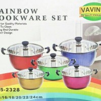 Jual panci setpanci 1 setpancipanci warna warnicookware set T2909 Murah