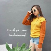 Jual L5270 Sweater Wanita Roundhand Comby Mustard C KODE PL5270 Murah