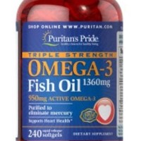 Jual Double Strength Omega 3 Fish Oil 1200mg 240 Soft (KS-0565) Murah