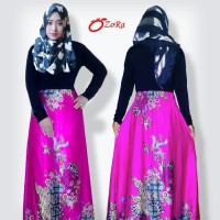 GAMIS BATIK SUTRA BUSUI BAJU MUSLIMAH DREES BLOUSE WANITA PEREMPUAN