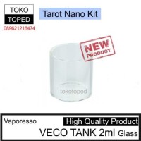 Jual Vaporesso VECO TANK 2ml Replacement Glass | tarot nano kit 22 rta 22mm Murah