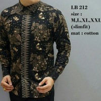 Jual BAJU KEMEJA BATIK PRIA SLIM FIT MODERN LUIGIBATANI SLIMFIT LB63 Murah