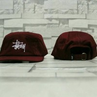 Jual TOPI 5 PANEL STUSSY MAROON Murah