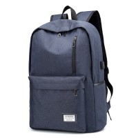 Jual NAVY RANSEL LAPTOP WANITA USB PORT KANVAS BACKPACK IMPORT ANTI MALING Murah