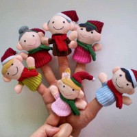 Jual Boneka Jari Christmas Family isi 6 Murah