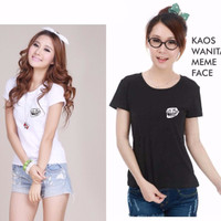 Jual Baju Cewek Atasan Murah Meme tee / Kaos wanita / Baju wanita / Blouse Murah