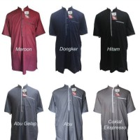Jual Gamis Pria Arafah Lengan Pendek / Baju Gamis Pria / GRATIS PECI RAJUT Murah