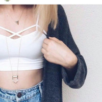 Jual Murah ! Bralette tali silang depan / X crop bralette / halter bra 0268 Murah