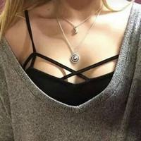 Jual Termurah Bralette tali silang depan / X crop bralette / halter bra 026 Murah