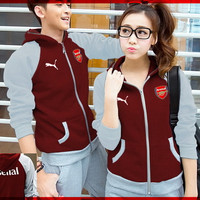 Jual PROMO Couple Jaket Arsenal jaket couple babyterry maroon Murah