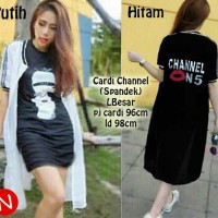 Jual long vest chnel cardi (73687) Limited Murah