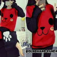 Jual Sweater Roundhand Panda Red Berkualitas Murah