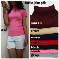Jual Baju Cewek Atasan Murah Turtle Neck Jalur Pendek Murah