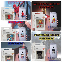Jual Ringstand / iring / ring standing hp SUPERHERO batman,ironman,superman Murah