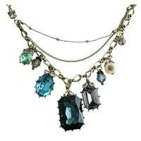 Jual Antique Vintage Retro Green Stone Necklace / Kalung Fashion Import Murah