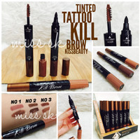 Jual Tinted Tattoo Kill Brow kiss beauty ( tato pen + brow mascara) 2 in 1 Murah
