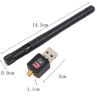 USB Wifi Dongle Antenna Wireless Receiver Transmitter Adapter Antena