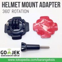 Jual 360 Rotation Mount Helmet Mount GoPro Xiaomi YI SJCAM BPro Kogan Murah