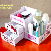 Jual Rak Kosmetik HELLO KITTY (Ada laciny, muat banyak kosmetik) Murah