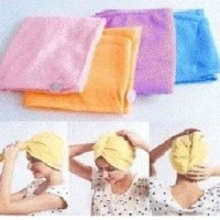 Jual DISKON MURAH Hair Wrap Magic Towel ~ Handuk penyerap Air / Pengering Murah