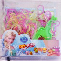 Jual PROMO MURAH REFILL DIY RAINBOW LOOM BANDS FROZEN DISNEY JELLY TRANSPA Murah