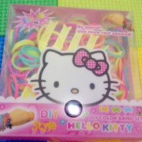 Jual PROMO MURAH REFILL DIY Rainbow LOOM HELLO KITTY SOLID COLOUR LOOMBAND Murah