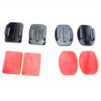 Jual Mount Curved & Flat Mount for Action Camera Gopro Xiaomi SJCam Bpro Murah