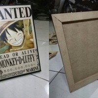 Jual Poster One Piece - Bounty - Dengan Frame Kayu A4 Murah