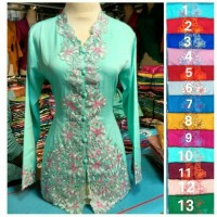 Atasan kebaya encim bordir lengan panjang